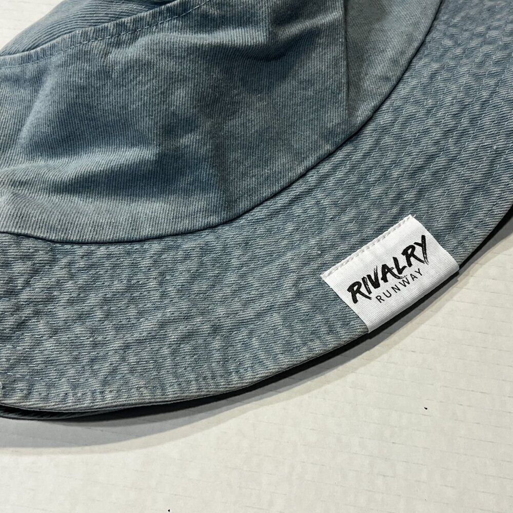 Rivalry Runway Blue Jean Bucket Hat City Scape 100% Cotton Sport Travel Gift NEW - Picture 7 of 8